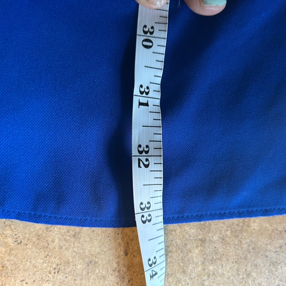 J. Crew Factory Dress - Royal Blue Scalloped Sleeveless Mini Length - Picture 10 of 10